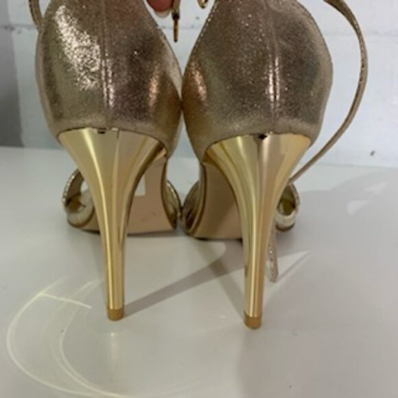 ECS Walk Eaze Golden Fancy Kitten Heels - Size 39 - Picture 6 of 13